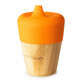Taza de bamb&#250; con pico, 190ml, Naranja, Eco Rascals