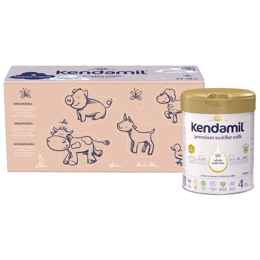 Kendamil Premium 4 HMO+ set, milk for junior, after 24 months, 3 x 800 g LOST PACKAGE
