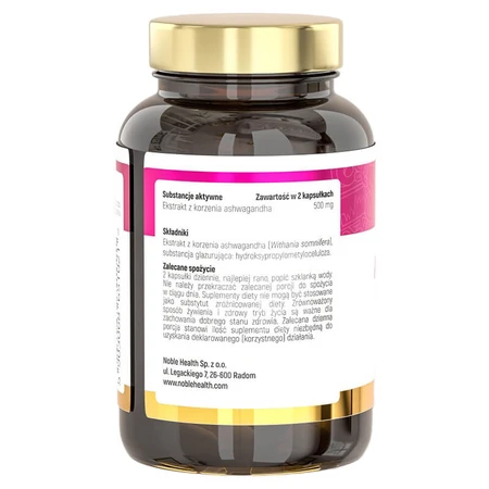 Noble Health Ashwagandha, 60 vege capsules