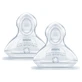 NUK First Choice+, Flaschensauger, Silikon, Größe M, 0-6 Monate, 2 Stück
