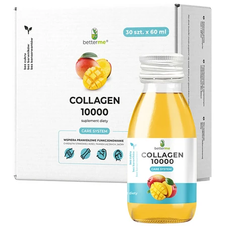BetterMe Collagen 10000, shot, goût mangue, 60 ml x 30 pcs