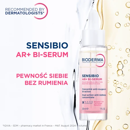 Bioderma Sensibio AR+, dubbelwerkend roodmakend serum, 30 ml