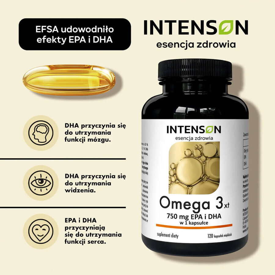 Intenson Omega 3 XT, 120 Weichkapseln