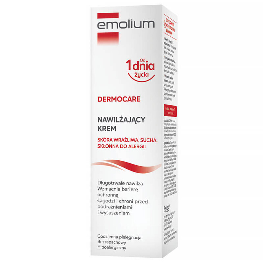 Emolium Dermocare set, moisturizing cream, sensitive, dry and allergy-prone skin, from 1 day of life, 2 x 75 ml