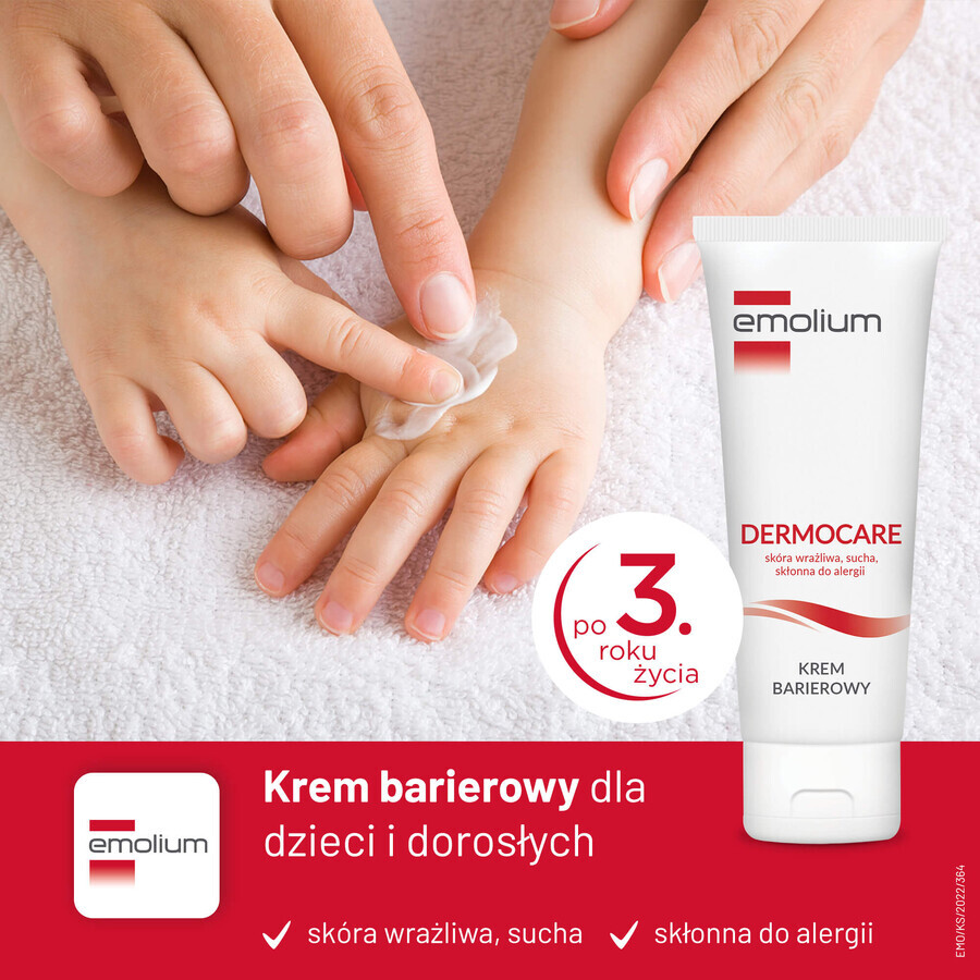 Set Emolium Dermocare, crema barrera, a partir de 3 años, 2 x 40 ml
