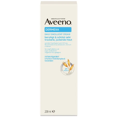 Aveeno Dermexa, crème émolliente pour les démangeaisons, 200 ml