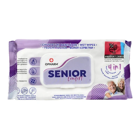 Opharm Senior Comfort 4-in-1 set, wet wipes, 4 x 72 pieces