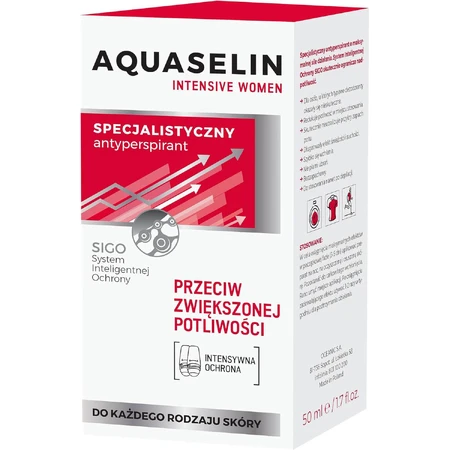 Aquaselin Intensive Women, antitranspiratiemiddel tegen overmatig zweten, 50 ml