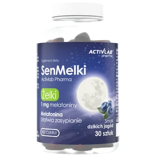 ActivLab Pharma SenMelki, gelei, wilde bessensmaak, suikervrij, 30 stuks