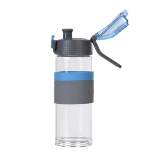 Casno, Botella de vidrio Cross, azul, 500 ml