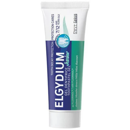Elgydium Junior, tandpasta in gelvorm voor kinderen 7-12 jaar, milde munt, 50 ml