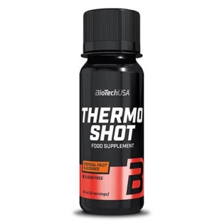 Thermo Shot negro con sabor a frutas tropicales, 60 ml, Biotech USA