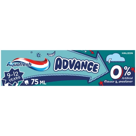 Aquafresh Advance, dentifrice pour enfants, 9-12 ans, 75 ml