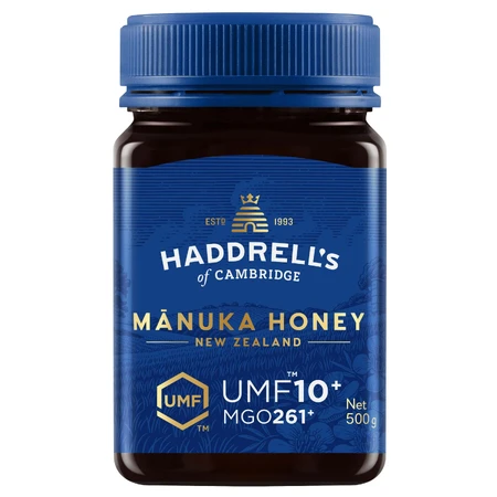 Haddrell's, miel de Manuka UMF 10+ MGO 261+, 500 g