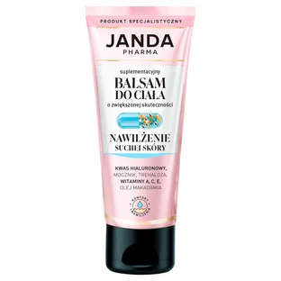 Janda Pharma, loción corporal complementaria, hidratación pieles secas, 200 ml