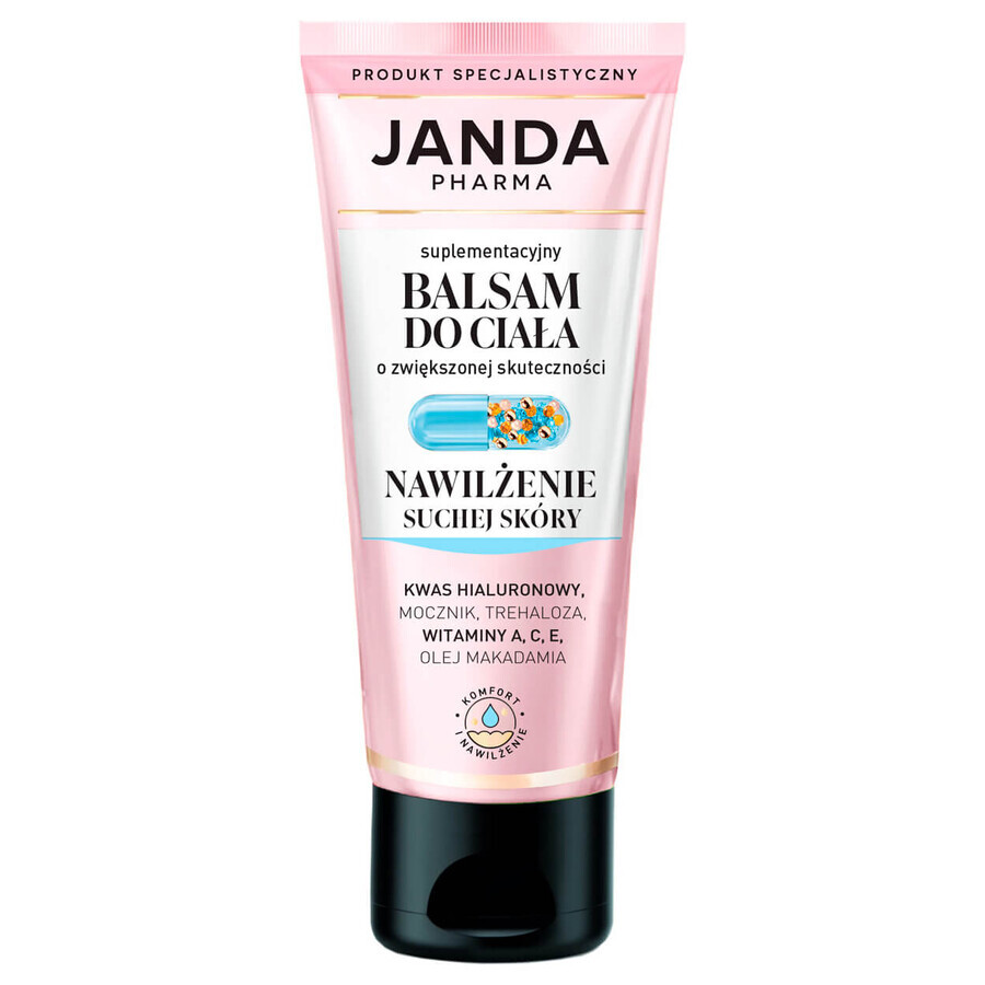 Janda Pharma, lozione supplementare per il corpo, idratante per la pelle secca, 200 ml