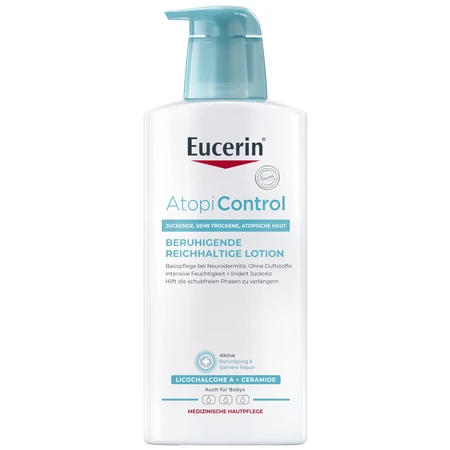 Eucerin AtopiControl, lotion corporelle apaisante, 400 ml