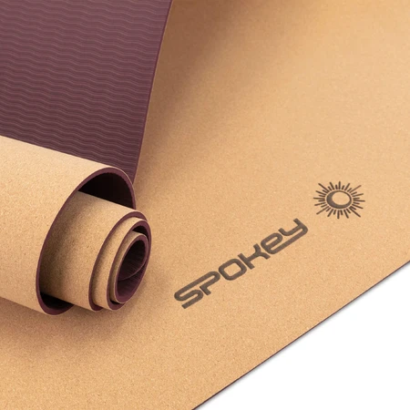 Spokey Savasana, cork mat, anti-slip, pink, 1 piece