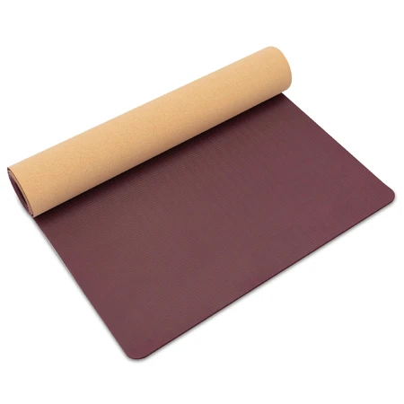 Spokey Savasana, cork mat, anti-slip, pink, 1 piece