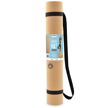 Spokey Savasana, cork mat, anti-slip, pink, 1 piece