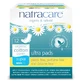Natracare, compresas de algodón orgánico con alas, Super, 12 uds.