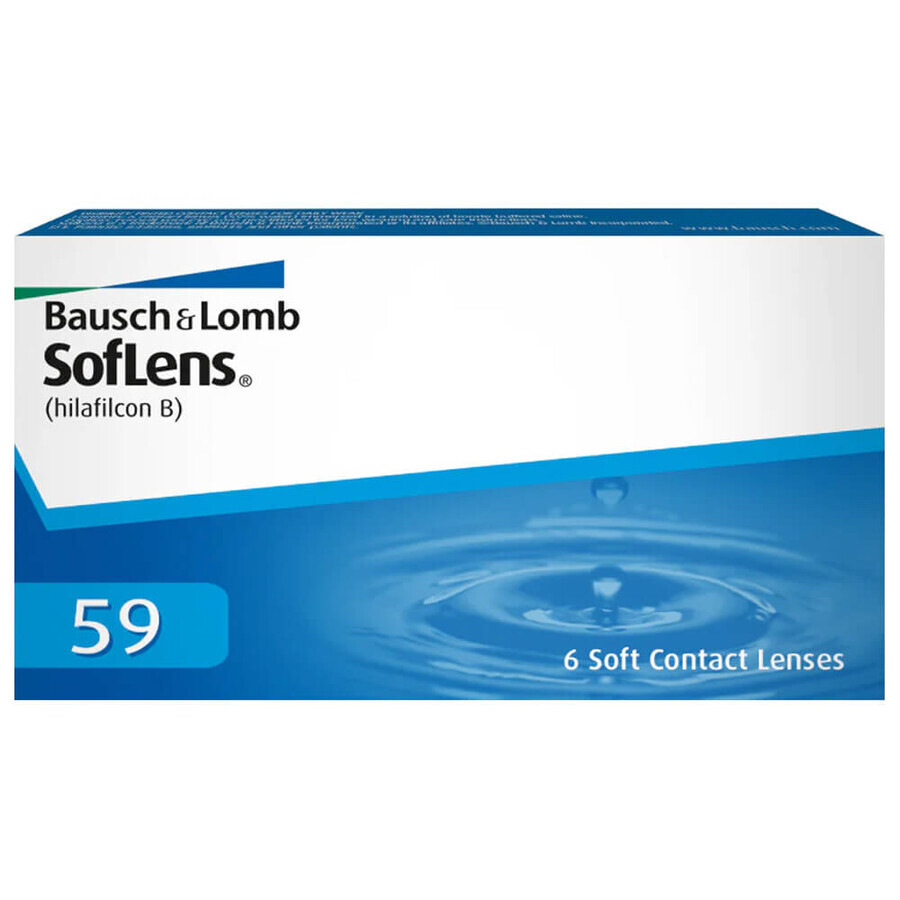 Bausch + Lomb Soflens 59 8.6, lentes de contacto, 30 días, -5.25, 6 piezas
