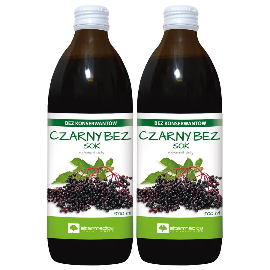 Buy Alter Medica Black Elderberry set, juice, 2 x 500 ml Alter Medica Black Elderberry set, juice, 2 x 500 ml