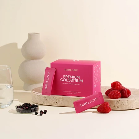Natu.Care Premium Colostrum, goût framboise-sureau noir, 30 sachets