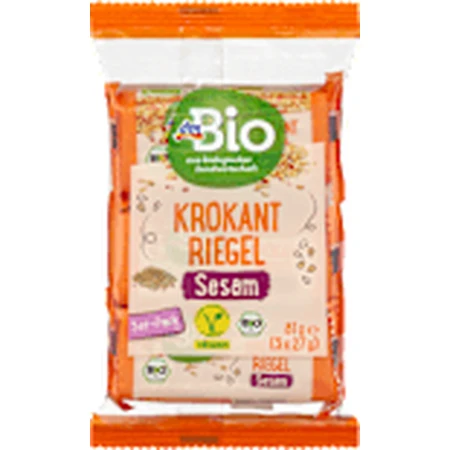 dmBio Crunchy sesame bars, 81 g