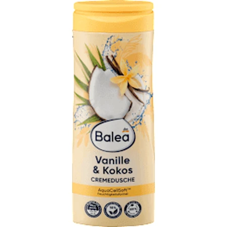 Gel de ducha de vainilla y crema de coco, 300 ml