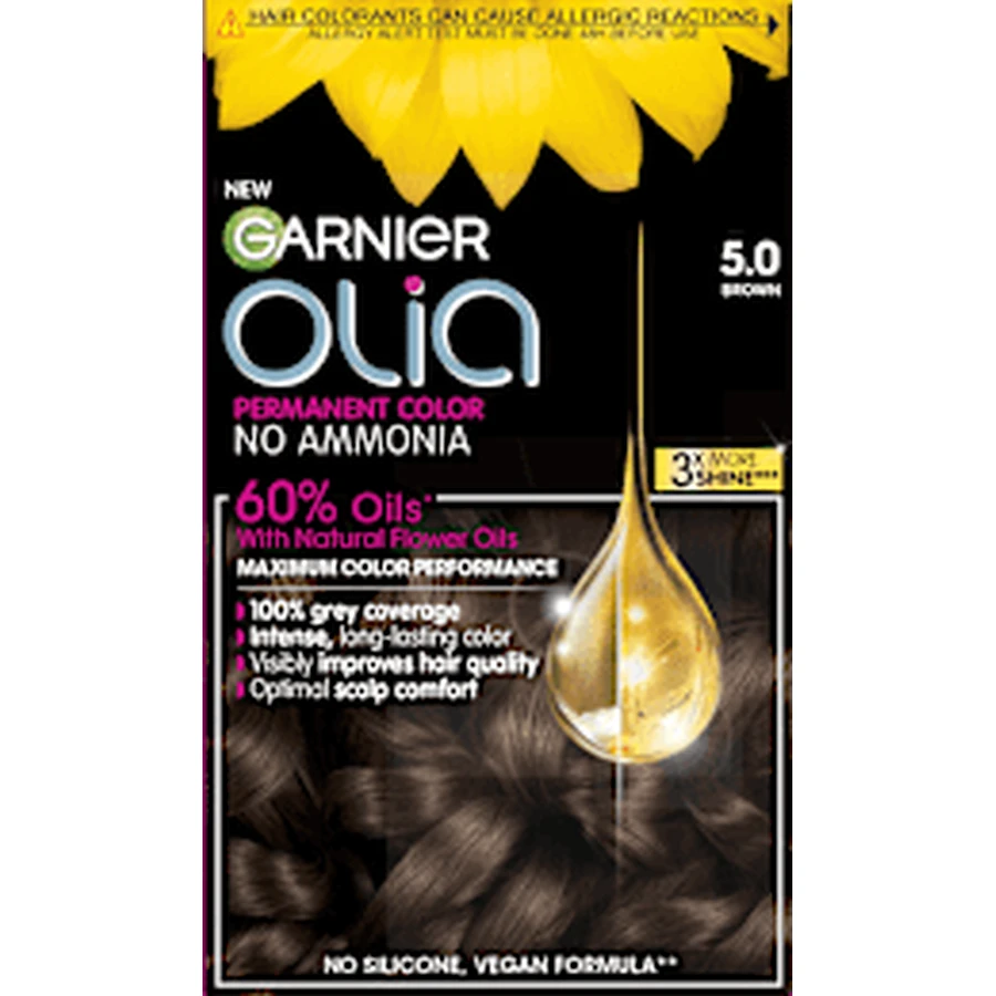 GARNIER olia Permanent paint 5.0 Brown, 174 ml