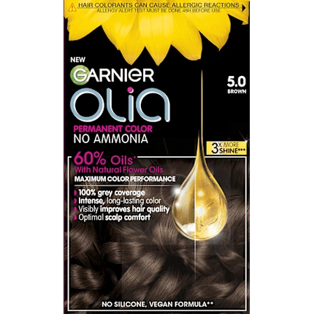 GARNIER olia Permanent paint 5.0 Brown, 174 ml