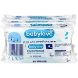 babylove Toallitas húmedas para bebés, 99% agua, 4x80, 320 unid.