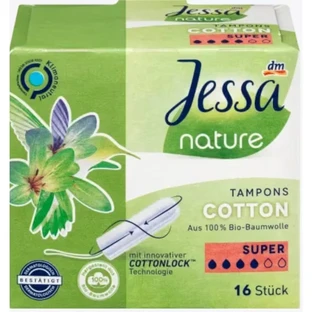 Jessa nature normale wattenschijfjes, 16 stuks
