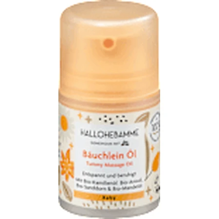 HALLOHEBAMME Aceite de masaje para la barriguita del bebé, 50 ml