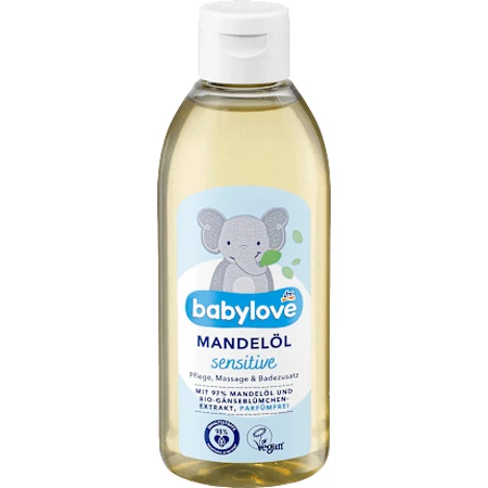 babylove Baby empfindliches Mandelöl 250 ml