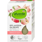 alverde NATURKOSMETIK Savon solide à la pêche, 100 g