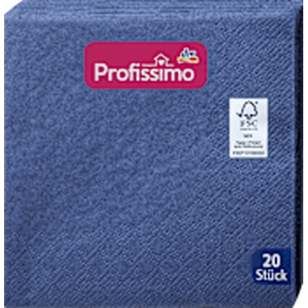 Profissimo Serviettes de table bleu foncé