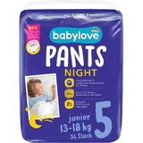 babylove Pañales de noche, número 5, 36 unidades