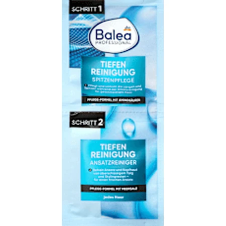 Balea PROFESSIONAL 2en1 Tratamiento capilar de limpieza profunda, cuidado de las puntas y limpieza de las raíces (2x8 ml), 16 ml