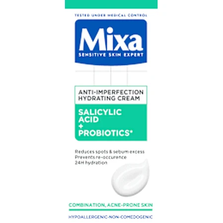 Mixa Crema facial antimanchas - ácido salicílico y AHA, 50 ml