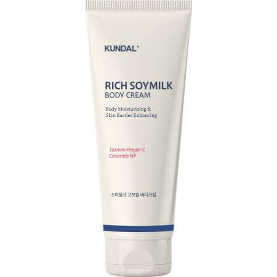 Idratante corpo ricco di latte di soia alla vaniglia, 200 ml, Kundal
