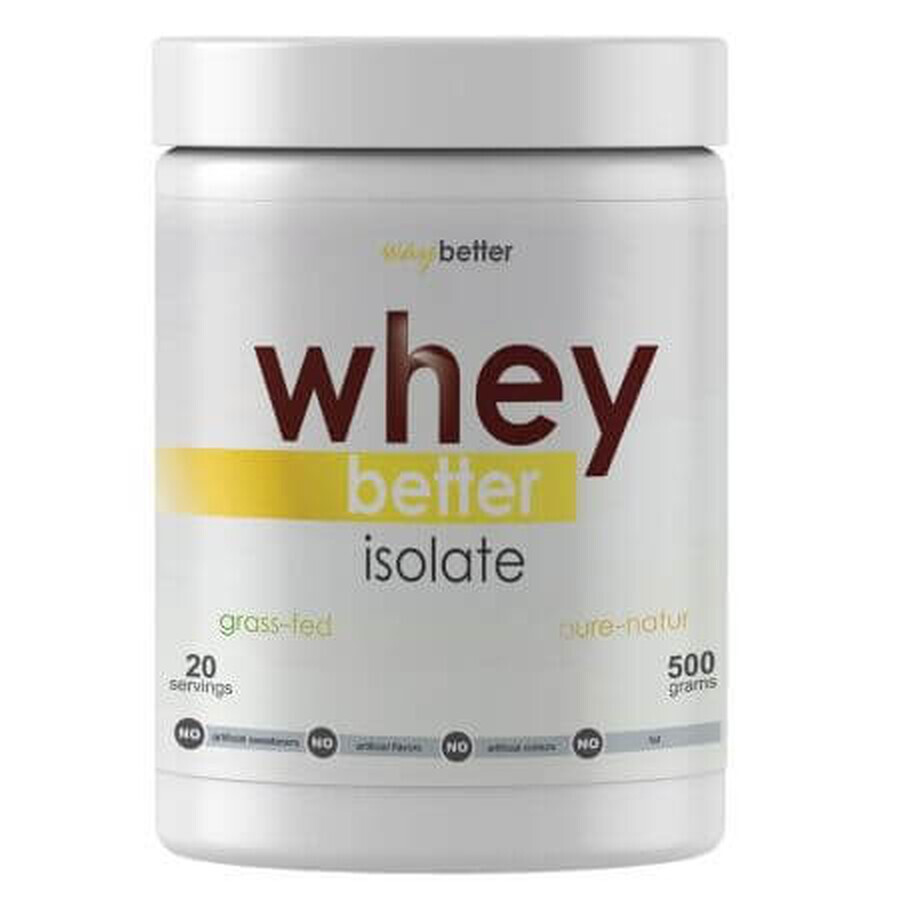 Whey Better Isolate natürliches Eiweißpulver, 500 g, Way Better