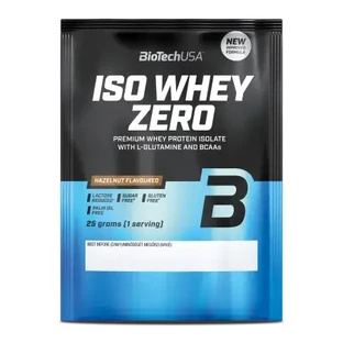 Proteína en polvo con cacahuetes Iso Whey Zero, 25 g, BiotechUSA