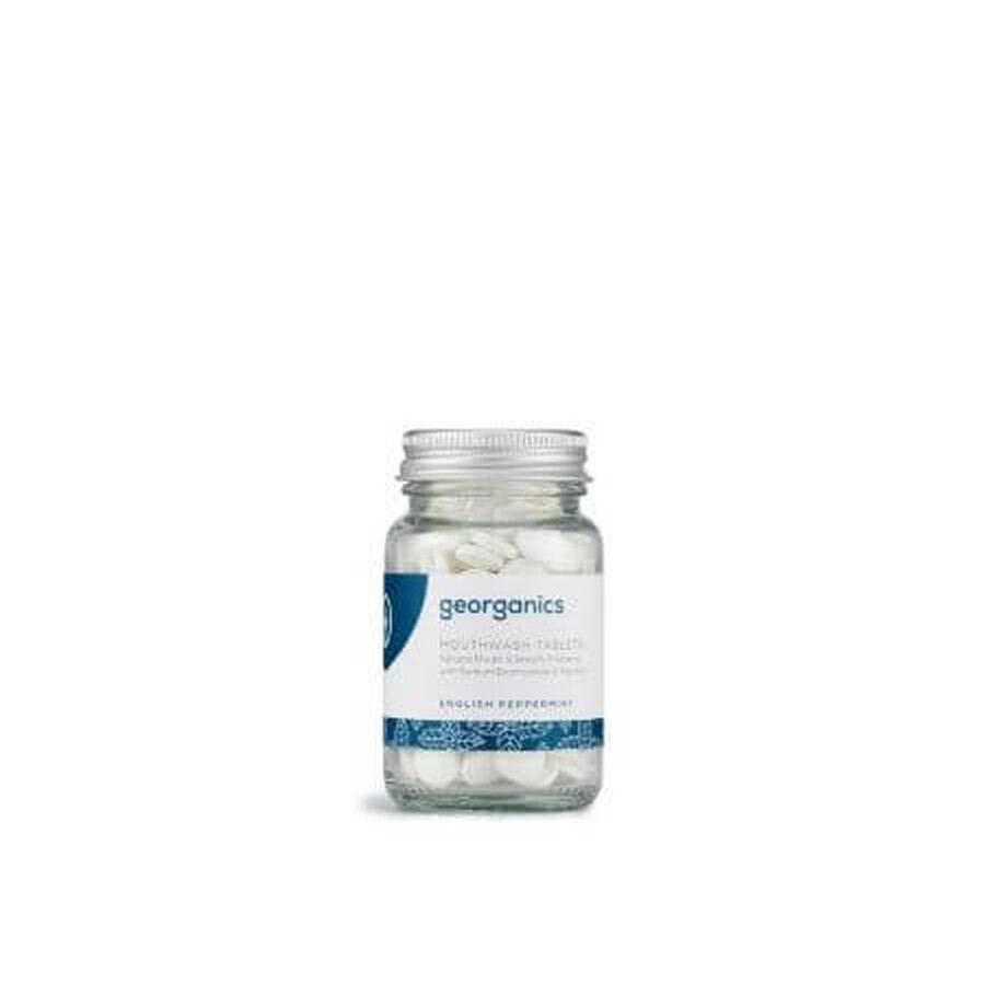 Mondwatertabletten, Pepermunt, 180 stuks, Georganics
