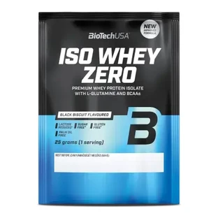 Schwarzer Keks Iso Whey Zero Eiweißpulver, 25 g, BiotechUSA
