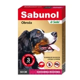 Roze antiparasitaire halsband voor honden 10-25 kg Gpi, 50 cm, 1 stuk, Sabunol