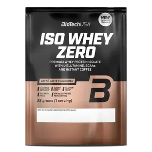 Caffe Latte Iso Whey Zero proteína en polvo, 25 g, BiotechUSA
