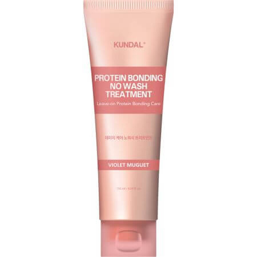 Tratamiento sin aclarado para cabellos dañados Violeta Lirio del Valle Protein Bonding, 130 ml, Kundal