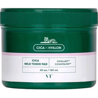 Sanftes Peeling-Tonikum Scheiben Cica Mild, 60 Stück, VT Cosmetics